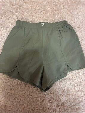 Gymshark Olive Athletic High-Waist Training Shorts